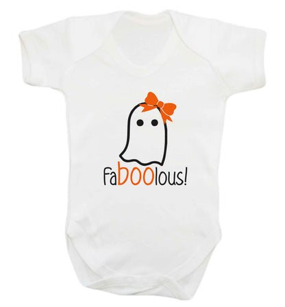 Faboolous ghost baby vest white 18-24 months