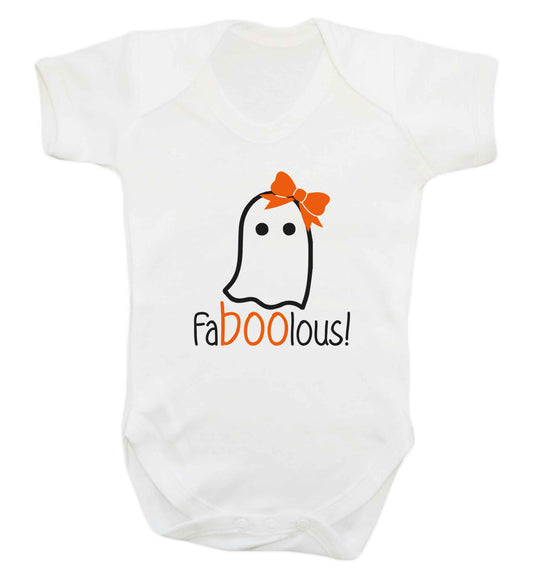 Faboolous ghost baby vest white 18-24 months