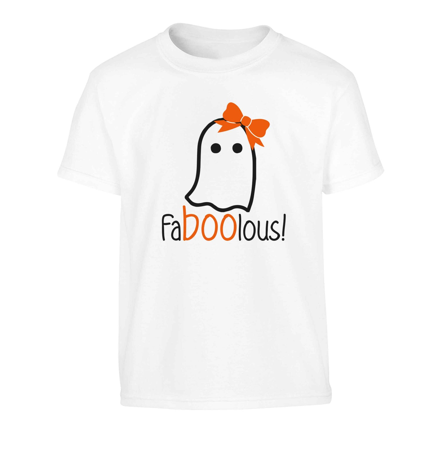 Faboolous ghost Children's white Tshirt 12-13 Years