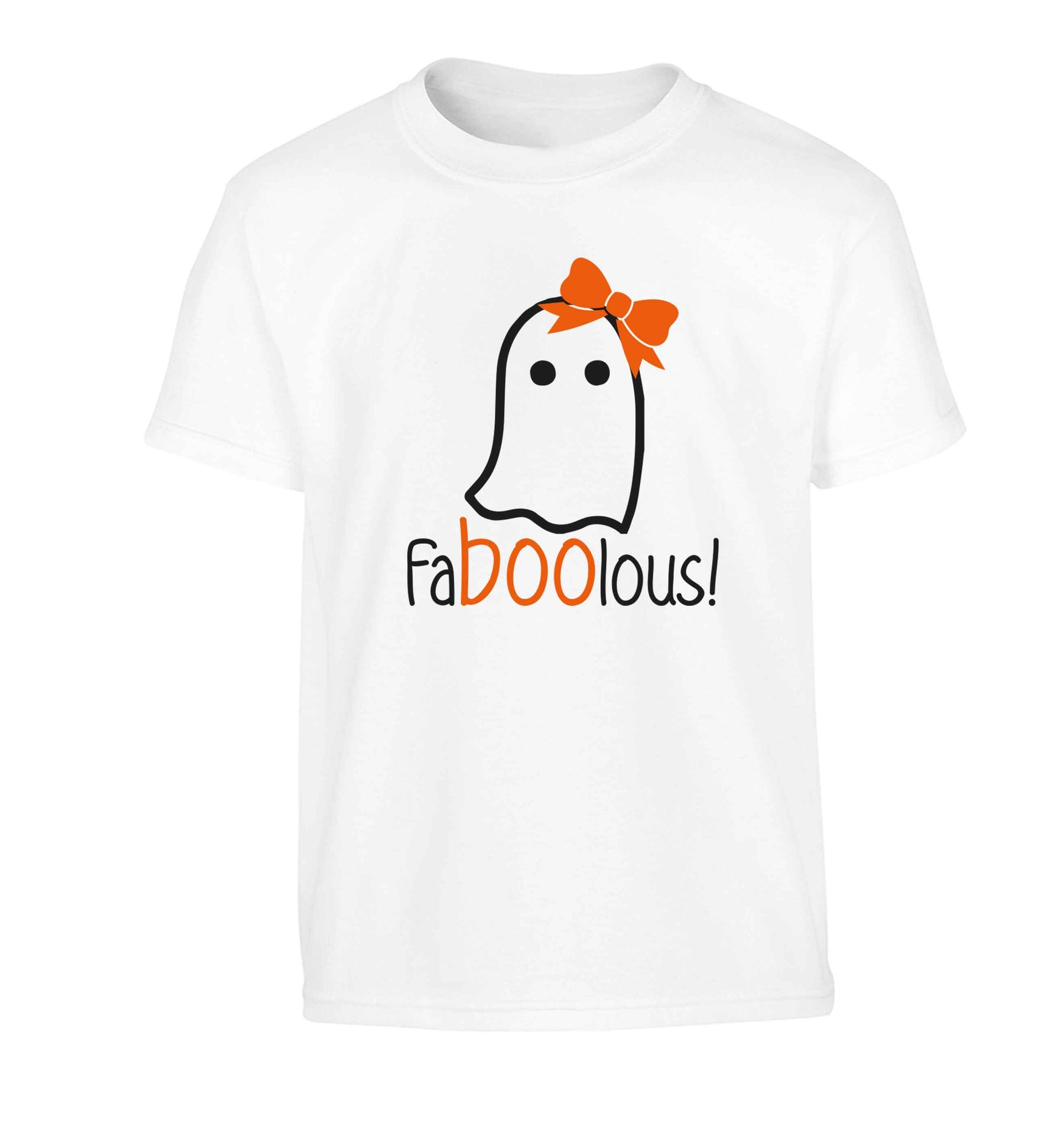 Faboolous ghost Children's white Tshirt 12-13 Years