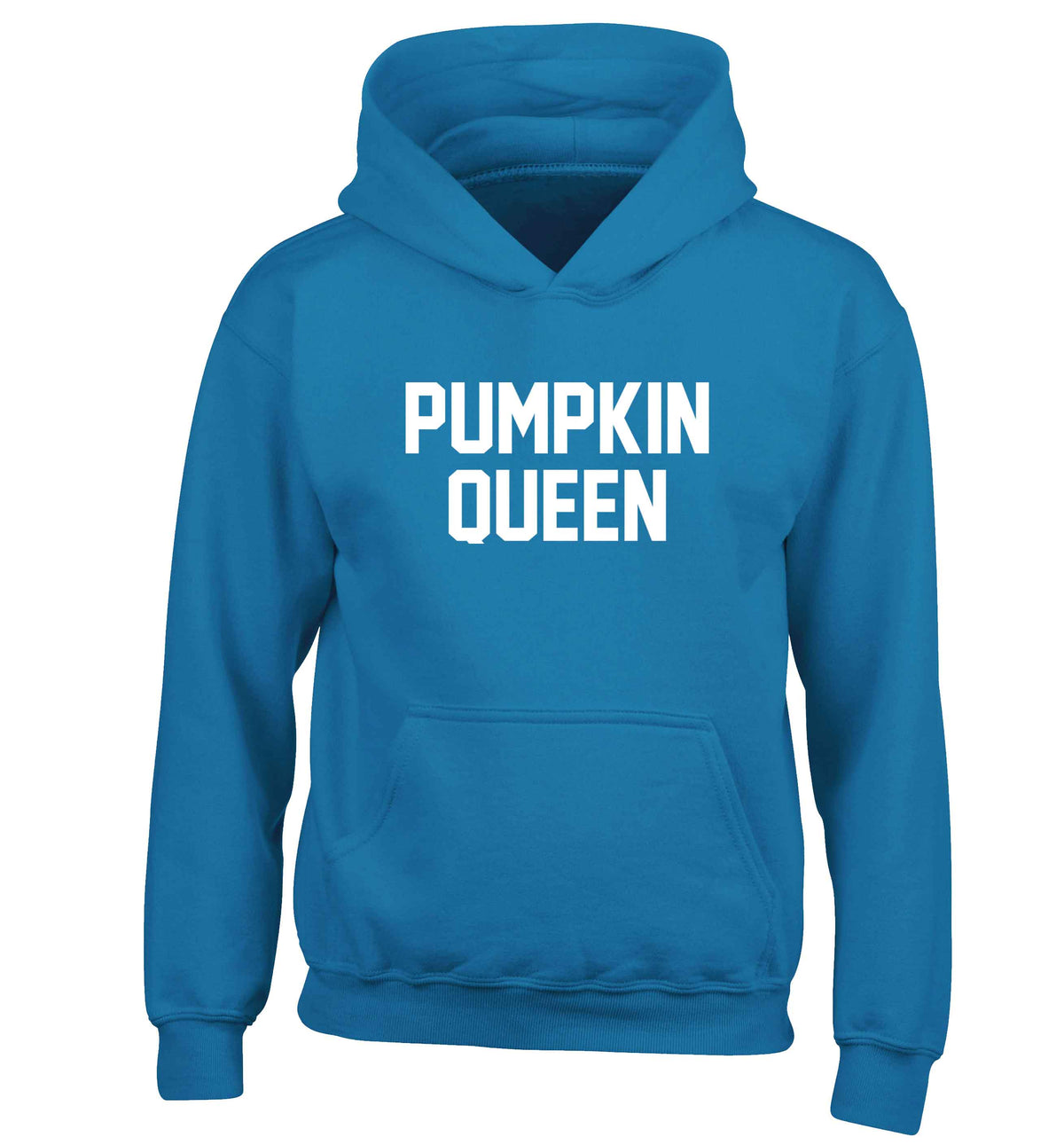 Pumpkin Queen children's blue hoodie 12-13 Years