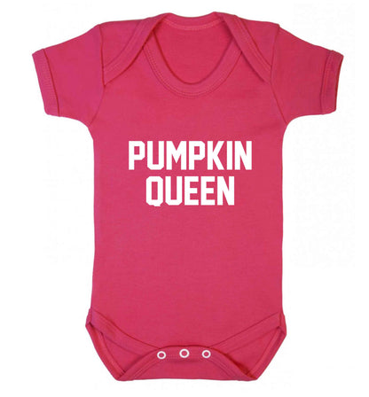 Pumpkin Queen baby vest dark pink 18-24 months