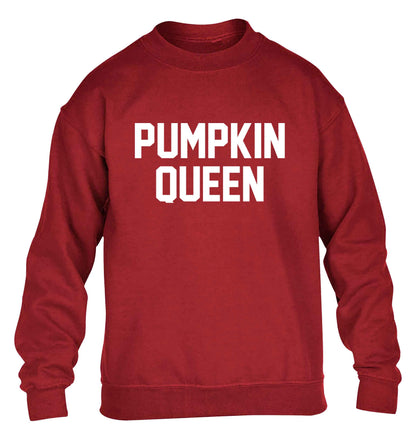Pumpkin Queen children's grey sweater 12-13 Years