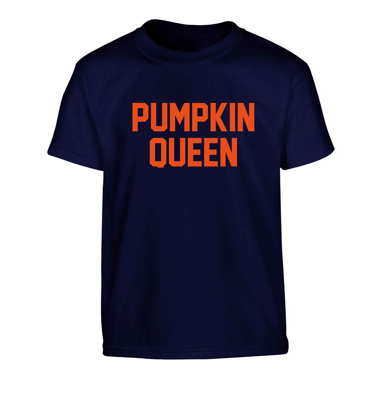 Pumpkin Queen Children's navy Tshirt 12-13 Years