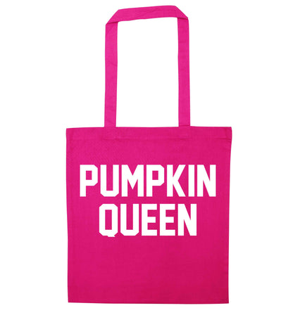 Pumpkin Queen pink tote bag