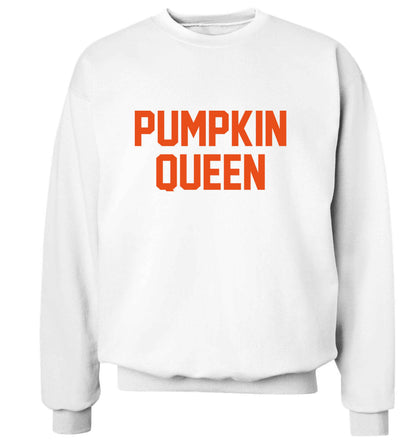 Pumpkin Queen adult's unisex white sweater 2XL