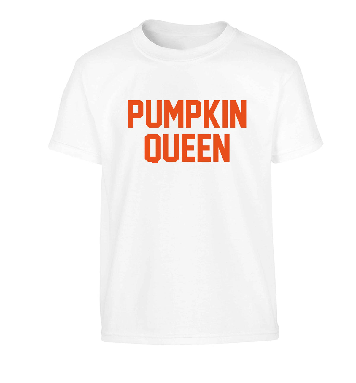 Pumpkin Queen Children's white Tshirt 12-13 Years