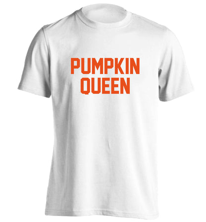 Pumpkin Queen adults unisex white Tshirt 2XL