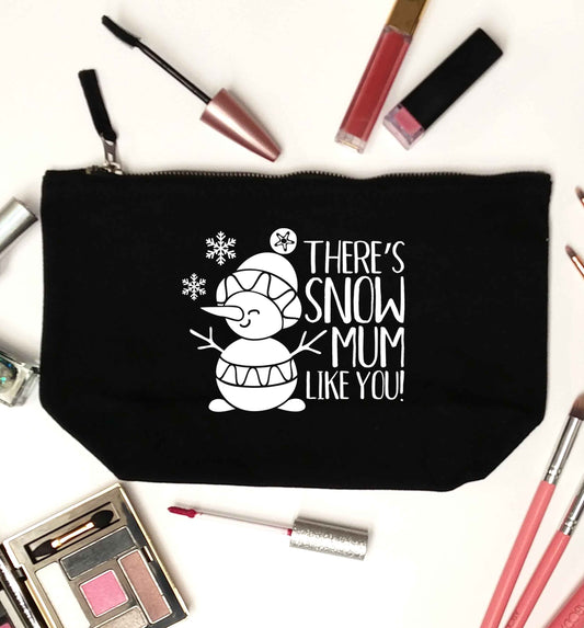 There's snow mum like you black makeup bag