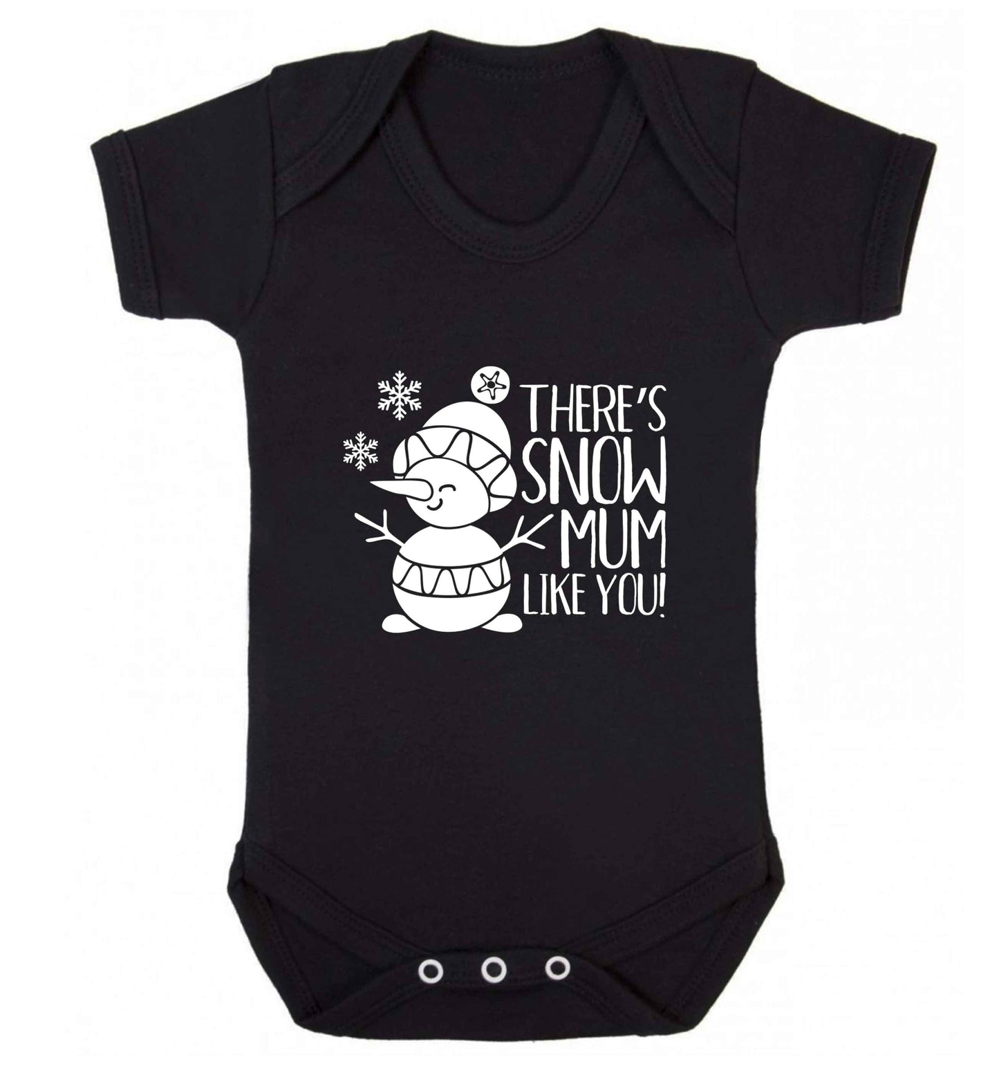 There's snow mum like you baby vest black 18-24 months