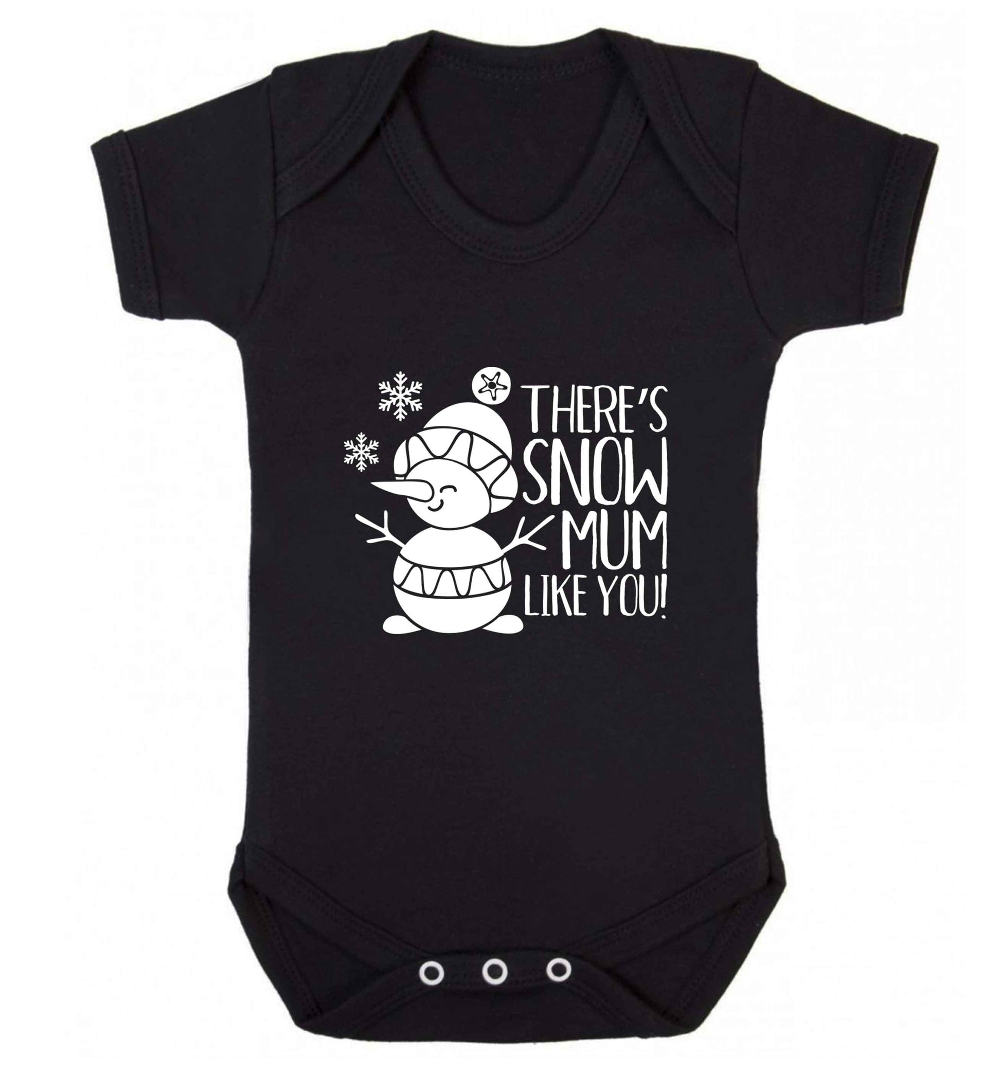 There's snow mum like you baby vest black 18-24 months