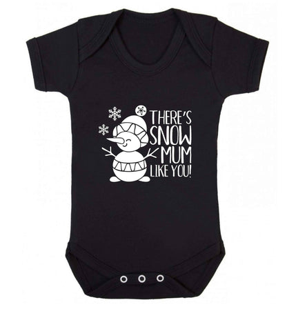 There's snow mum like you baby vest black 18-24 months