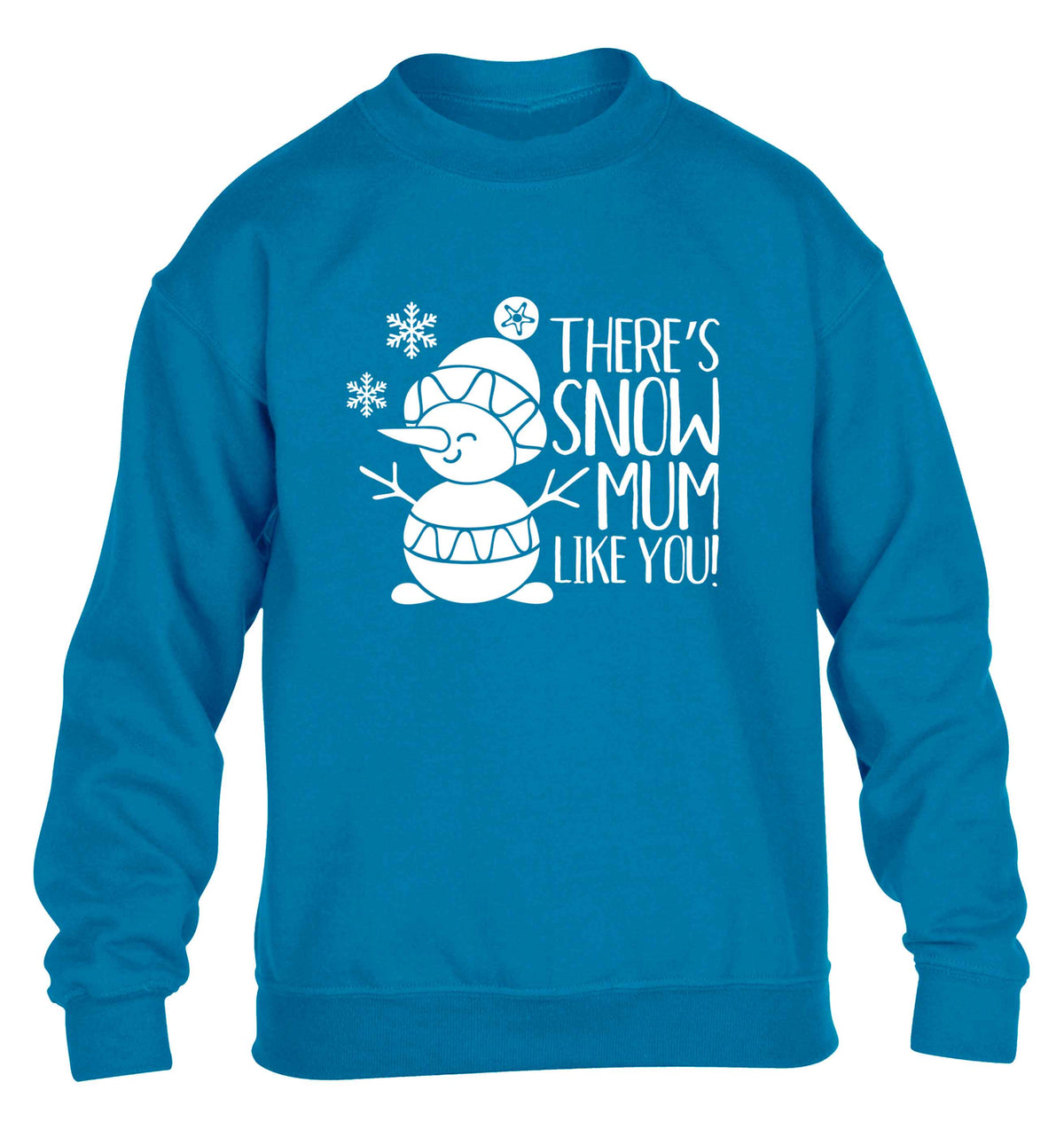 There's snow mum like you children's blue sweater 12-13 Years
