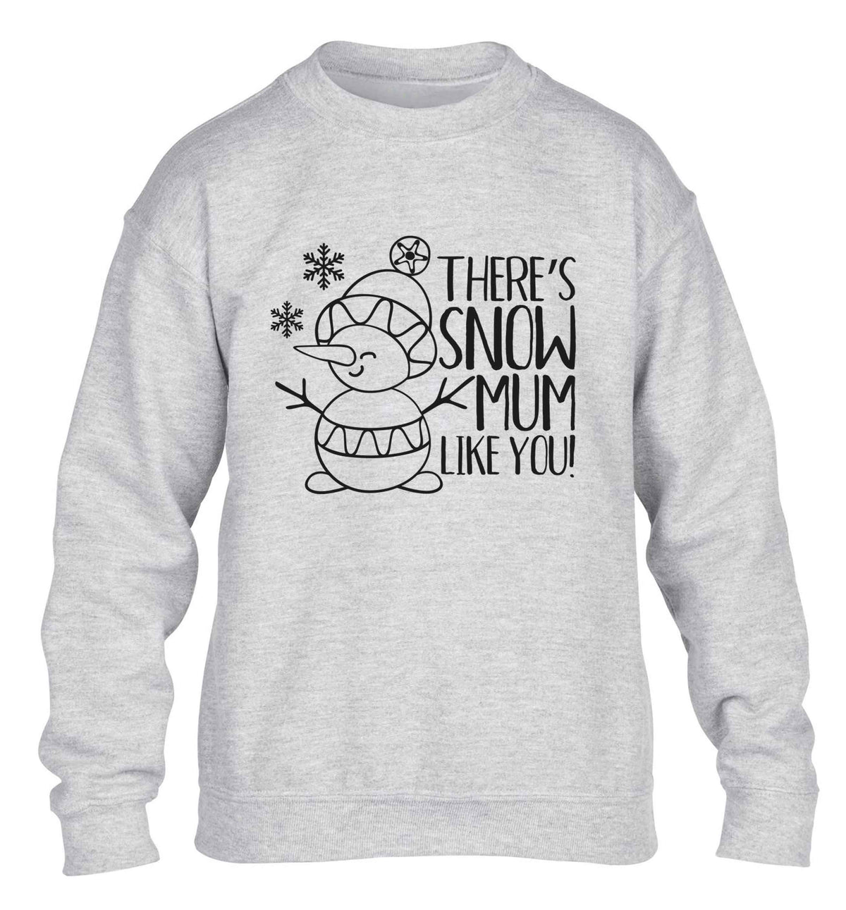 There's snow mum like you children's grey sweater 12-13 Years
