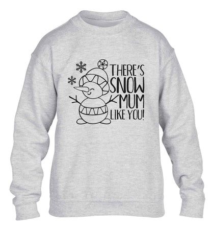 There's snow mum like you children's grey sweater 12-13 Years