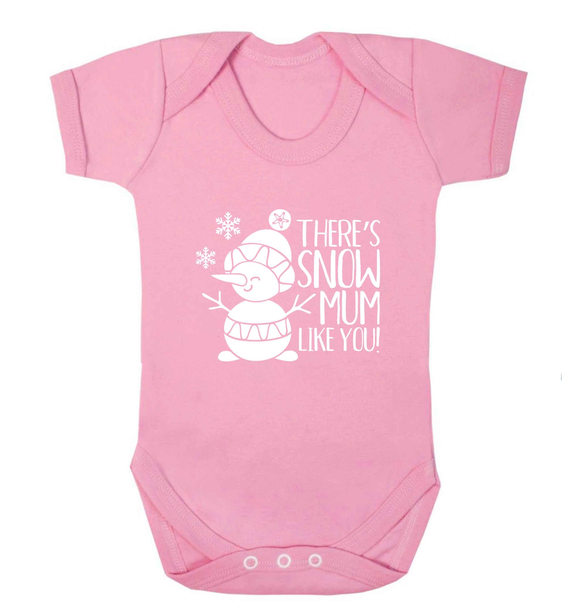 There's snow mum like you baby vest pale pink 18-24 months
