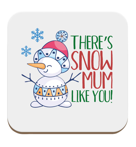 There's snow mum like you set of four coasters