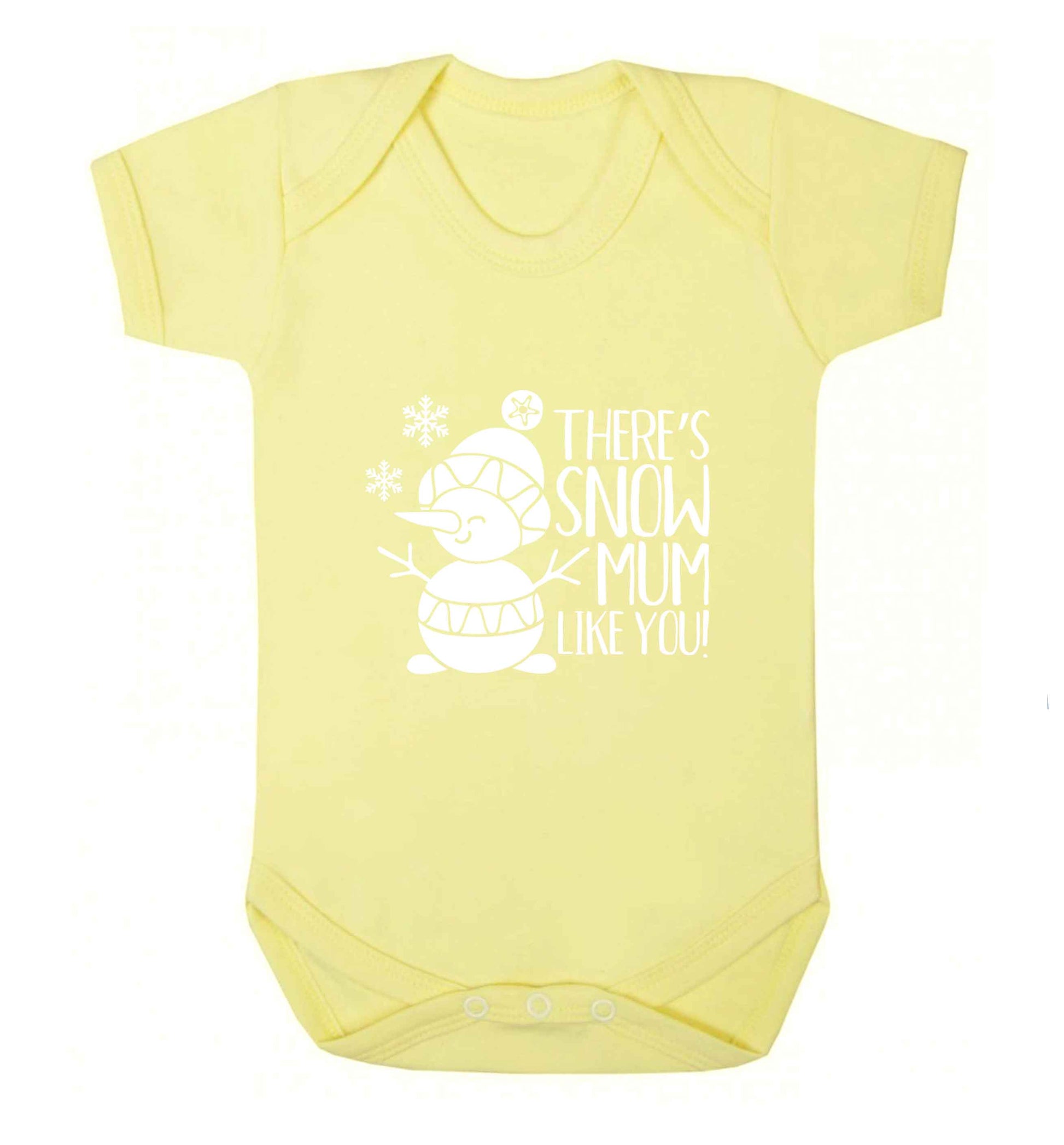 There's snow mum like you baby vest pale yellow 18-24 months