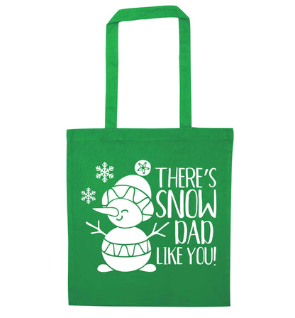 There's snow dad like you green tote bag