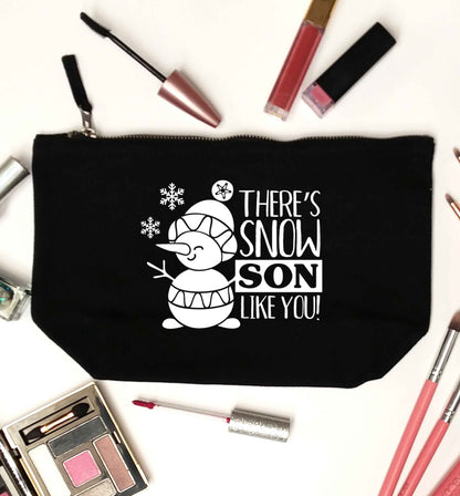 There's snow son like you black makeup bag