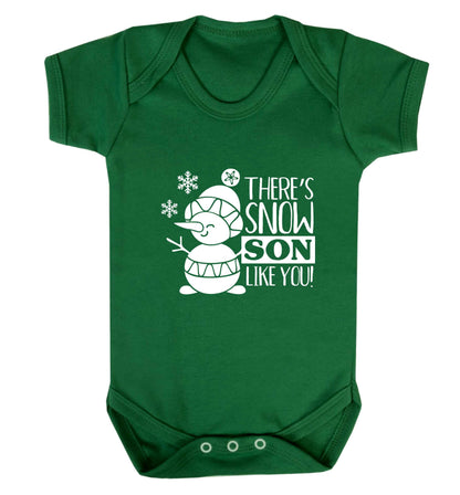 There's snow son like you baby vest green 18-24 months