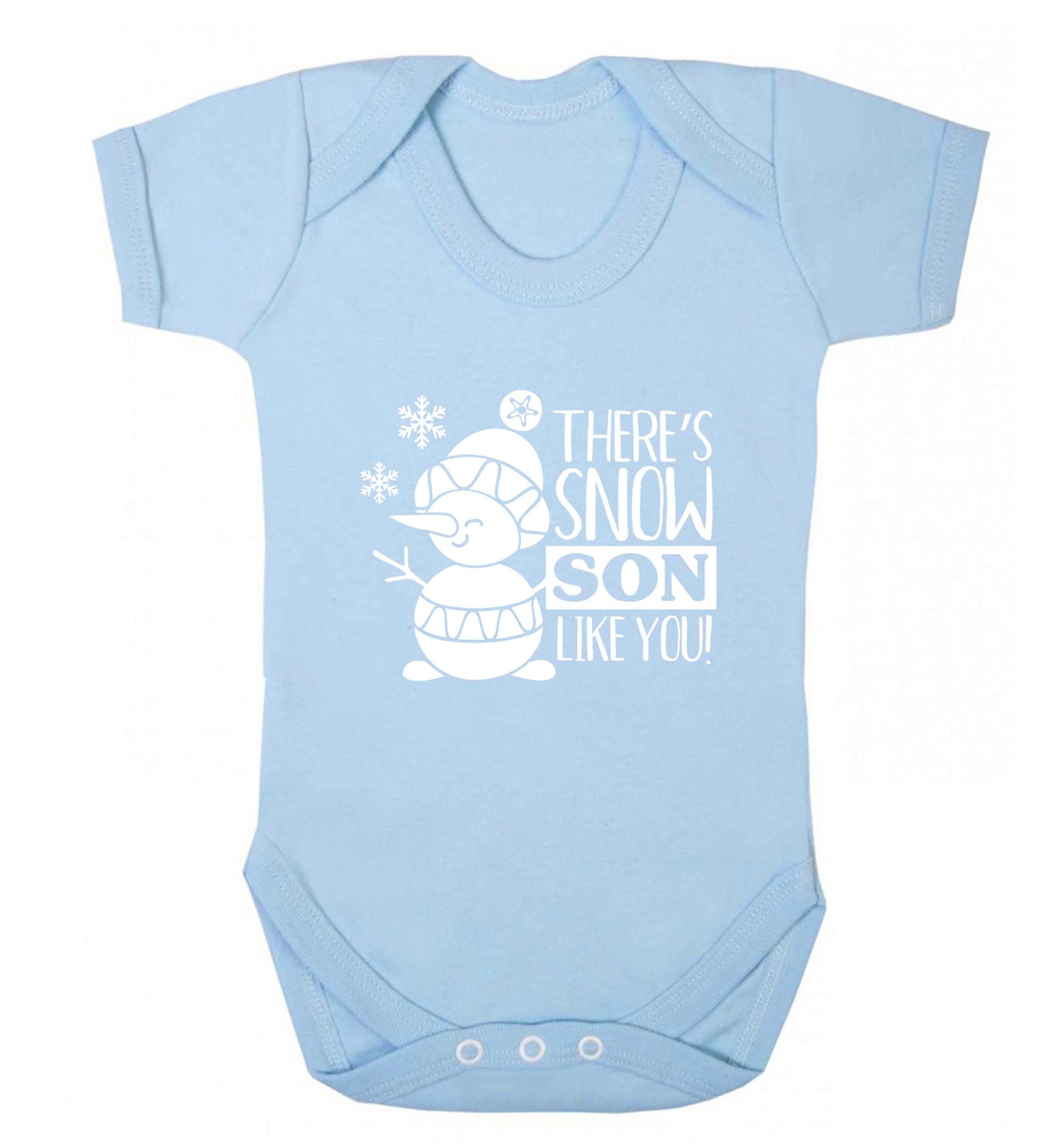 There's snow son like you baby vest pale blue 18-24 months
