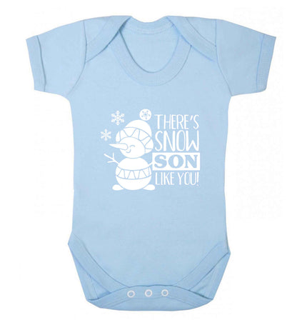 There's snow son like you baby vest pale blue 18-24 months