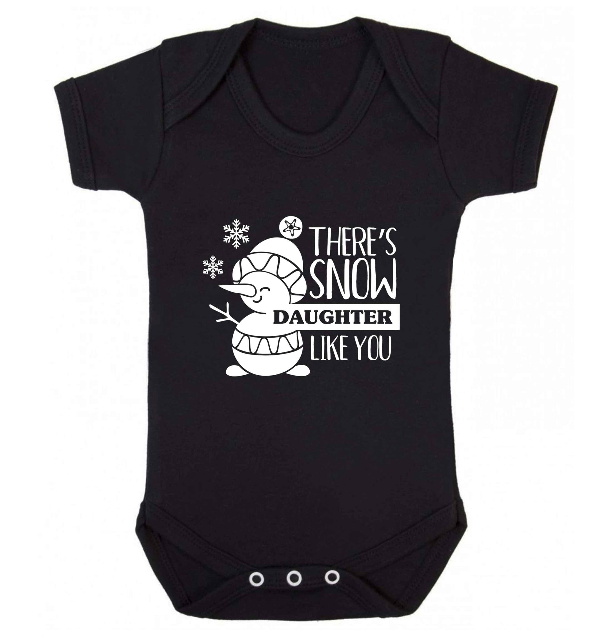 There's snow daughter like you baby vest black 18-24 months