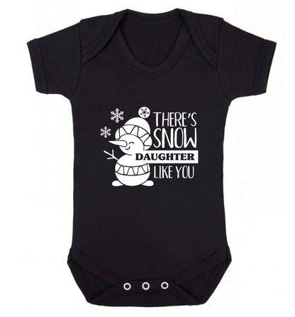 There's snow daughter like you baby vest black 18-24 months