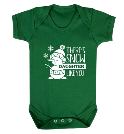 There's snow daughter like you baby vest green 18-24 months
