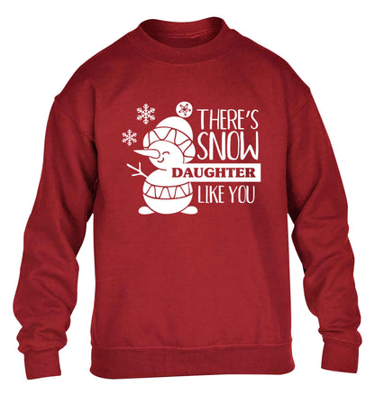 There's snow daughter like you children's grey sweater 12-13 Years