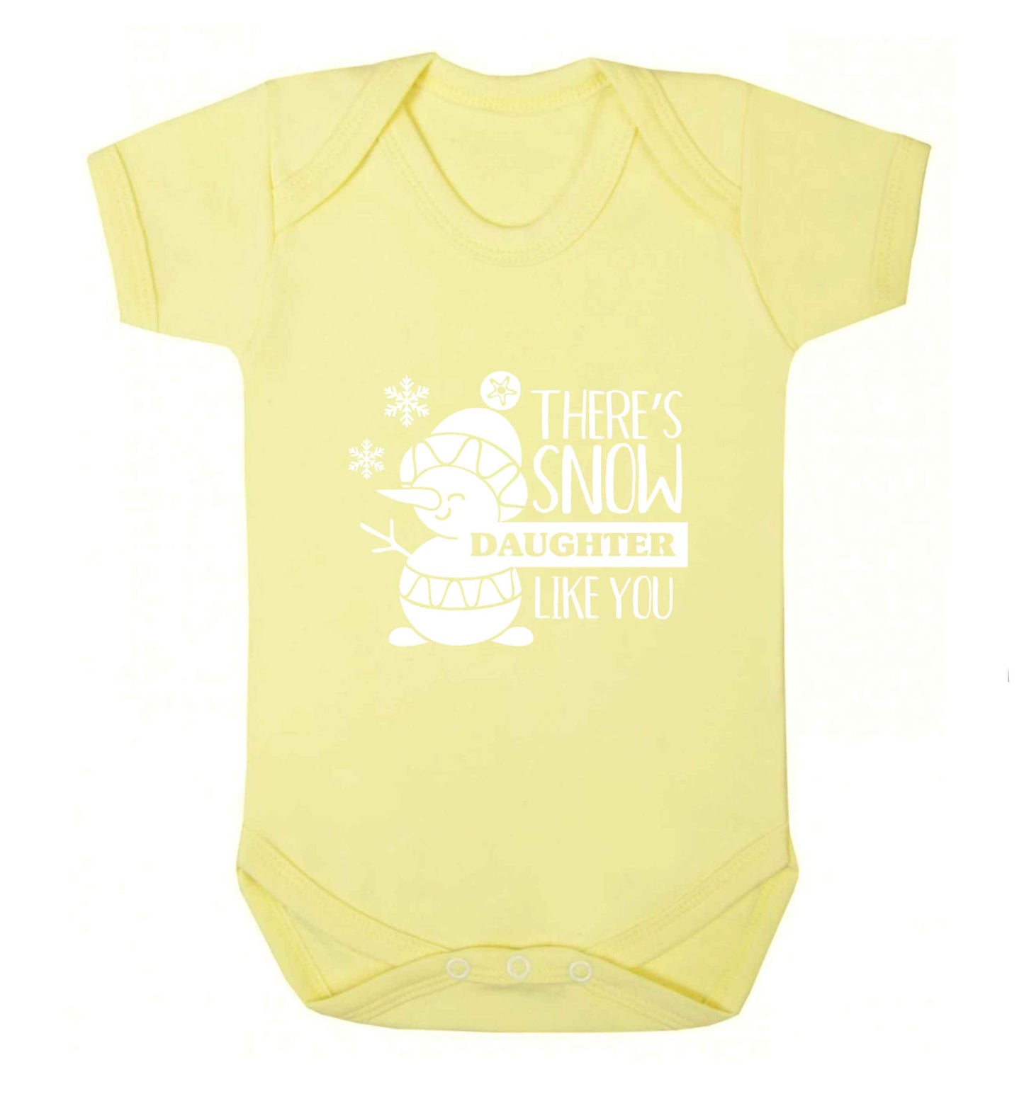 There's snow daughter like you baby vest pale yellow 18-24 months