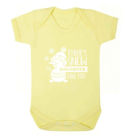 There's snow daughter like you baby vest pale yellow 18-24 months