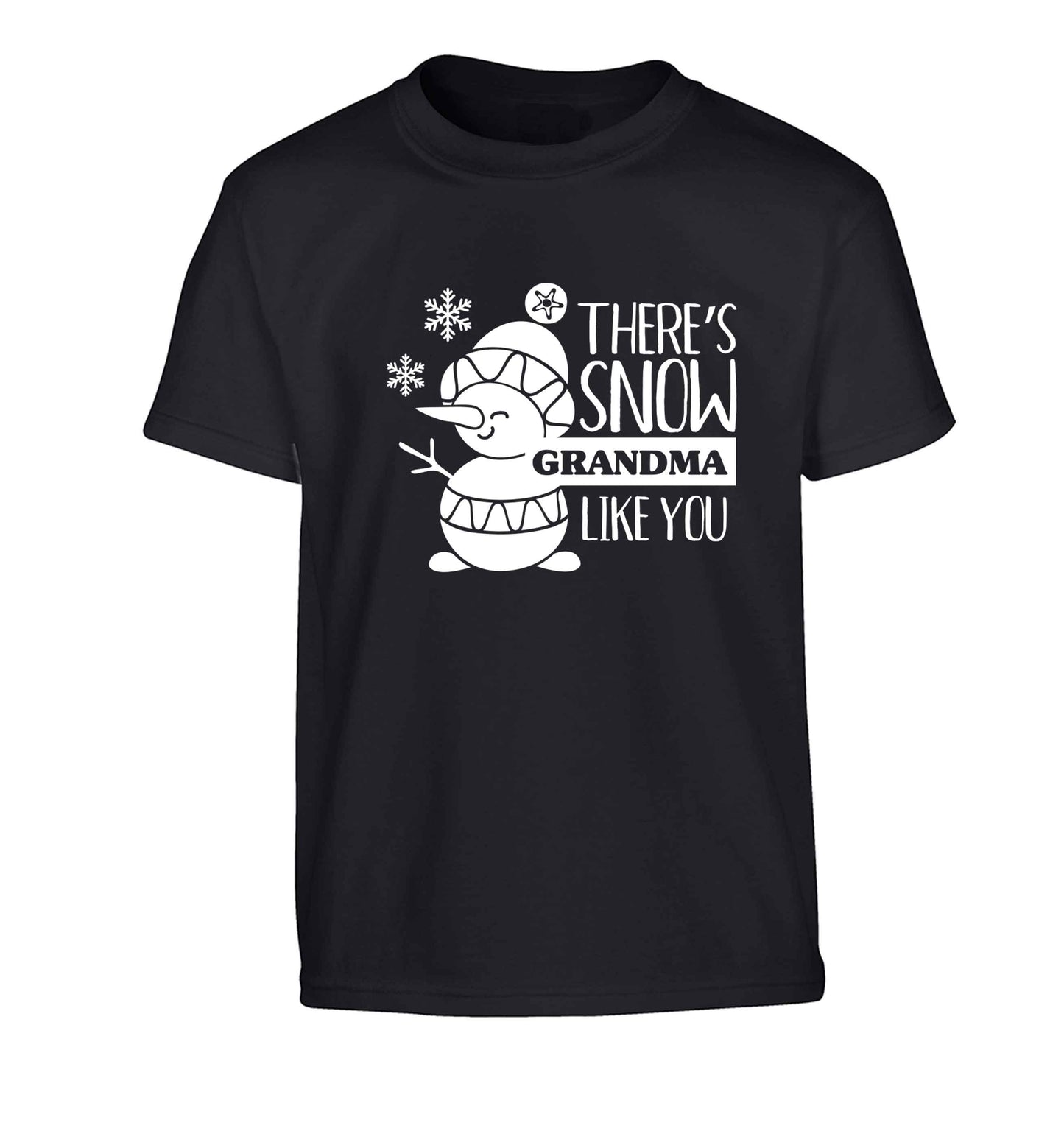 There's snow grandma like you Children's black Tshirt 12-13 Years