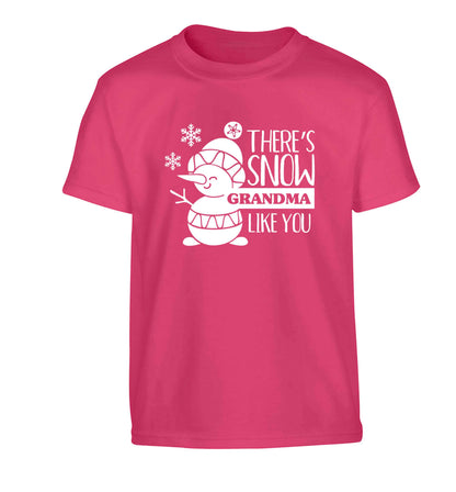 There's snow grandma like you Children's pink Tshirt 12-13 Years