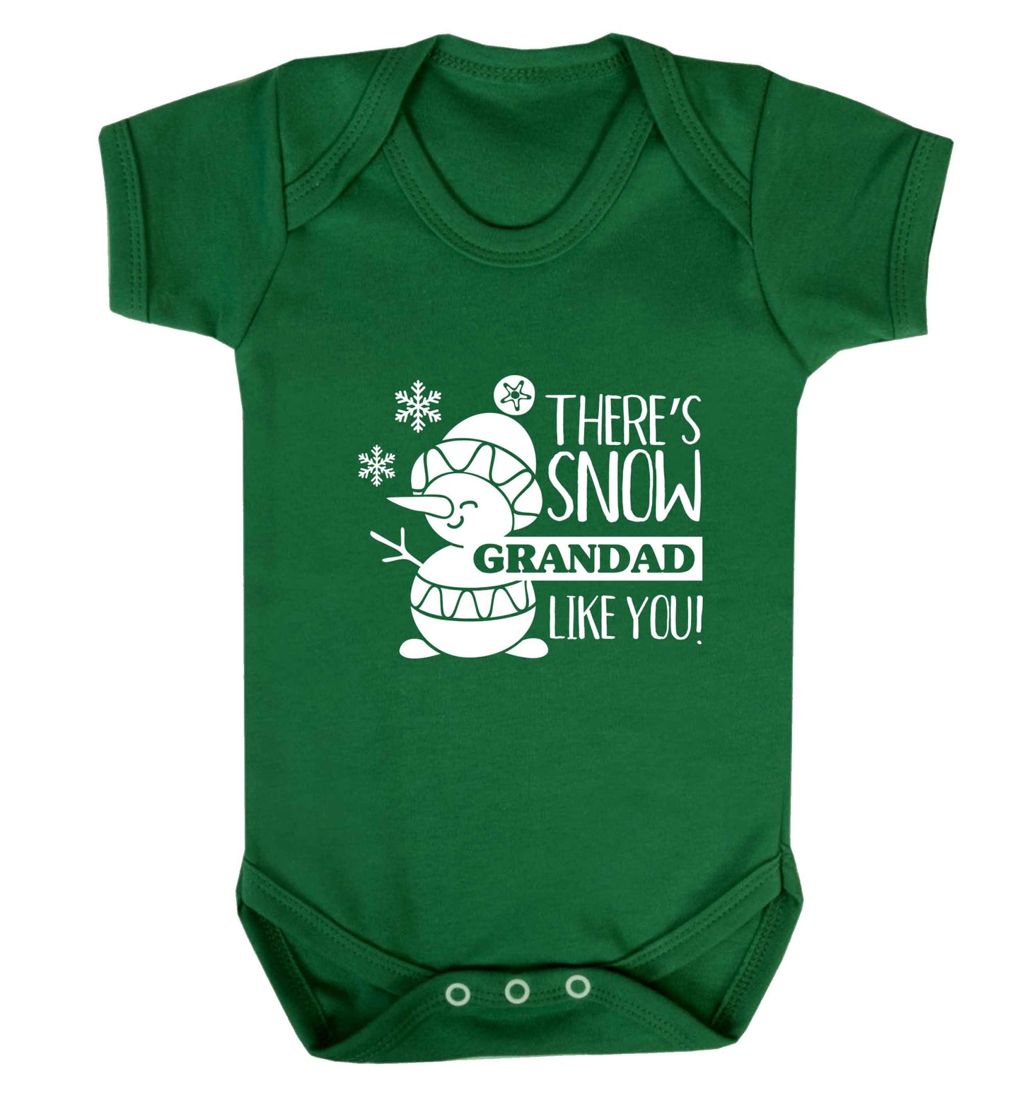 There's snow grandad like you baby vest green 18-24 months