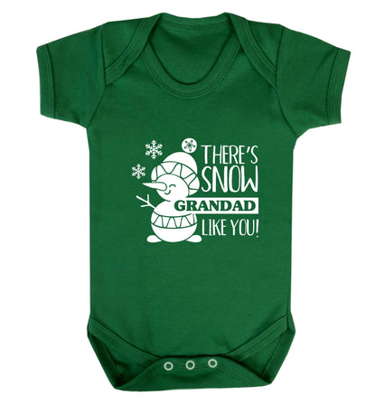 There's snow grandad like you baby vest green 18-24 months
