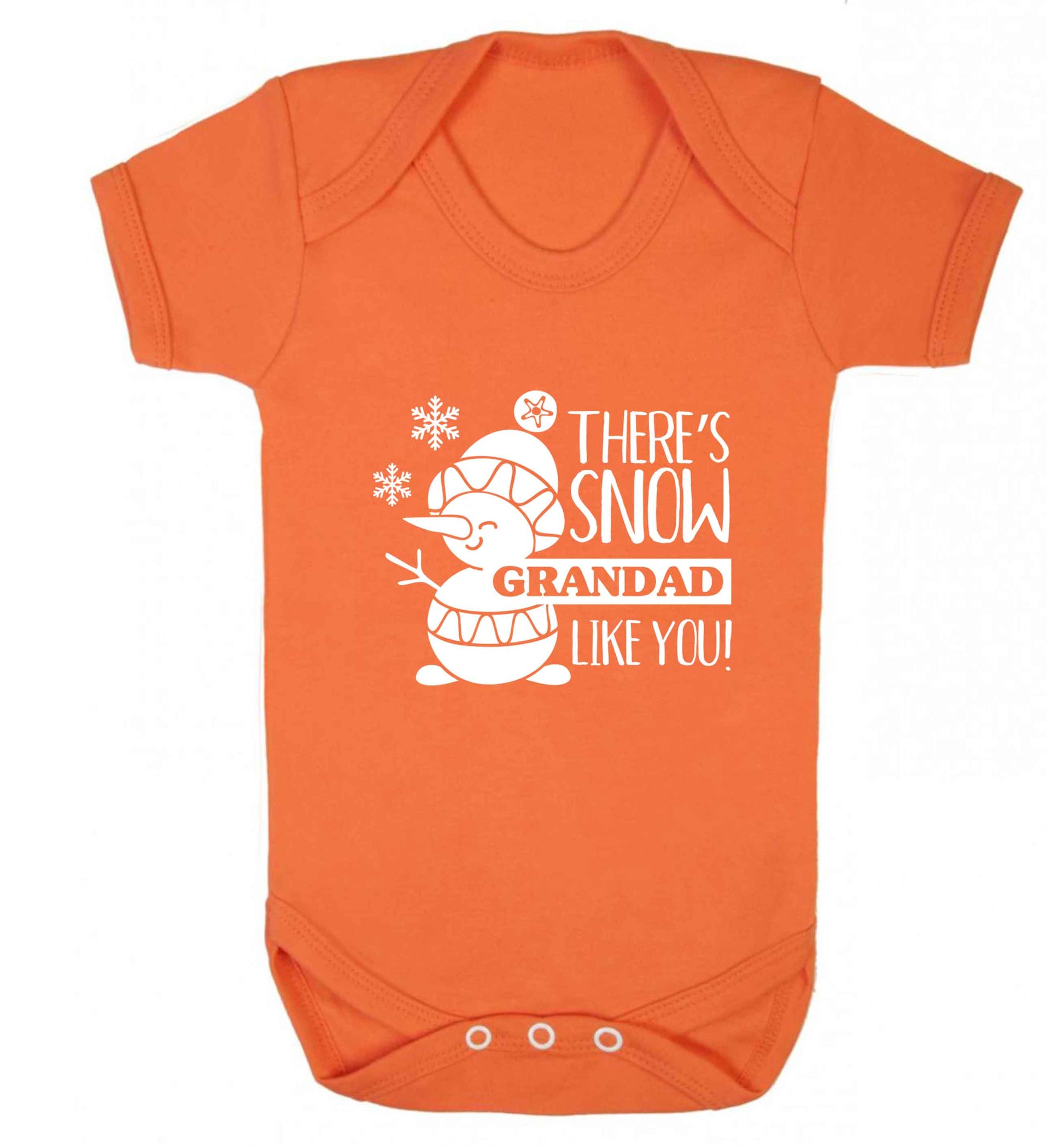 There's snow grandad like you baby vest orange 18-24 months