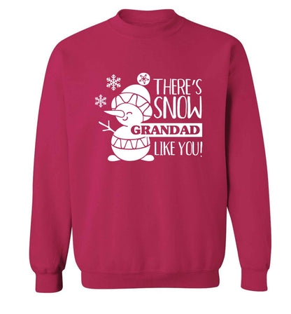 There's snow grandad like you adult's unisex pink sweater 2XL