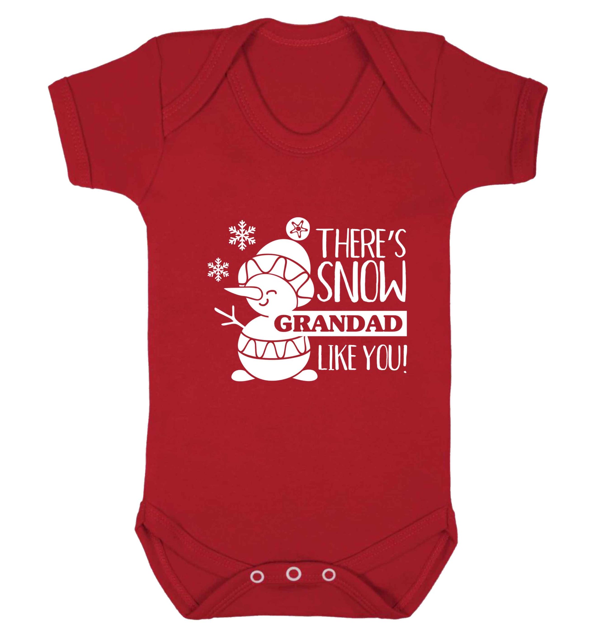 There's snow grandad like you baby vest red 18-24 months