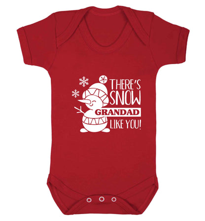 There's snow grandad like you baby vest red 18-24 months