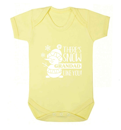 There's snow grandad like you baby vest pale yellow 18-24 months
