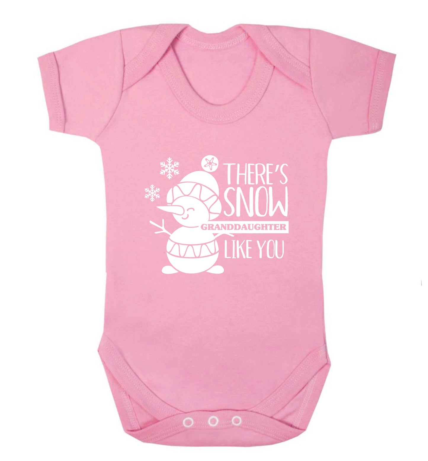 There's snow granddaughter like you baby vest pale pink 18-24 months