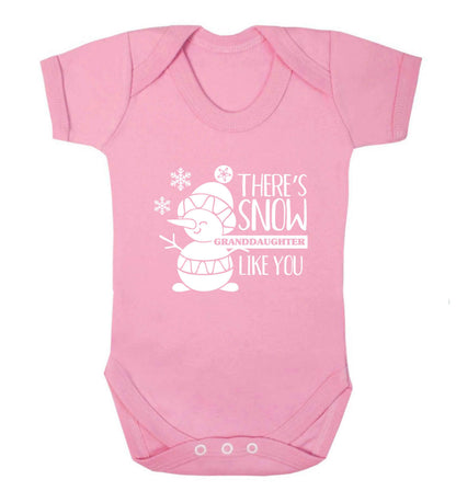 There's snow granddaughter like you baby vest pale pink 18-24 months