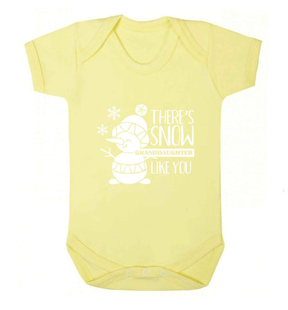 There's snow granddaughter like you baby vest pale yellow 18-24 months