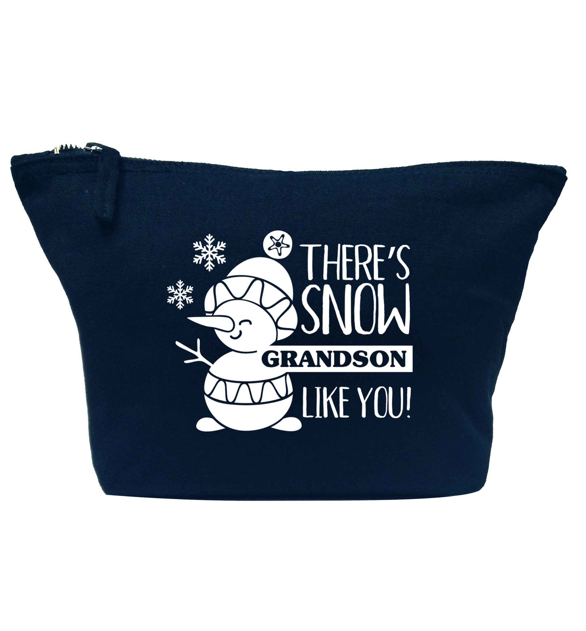 There's snow grandson like you navy makeup bag