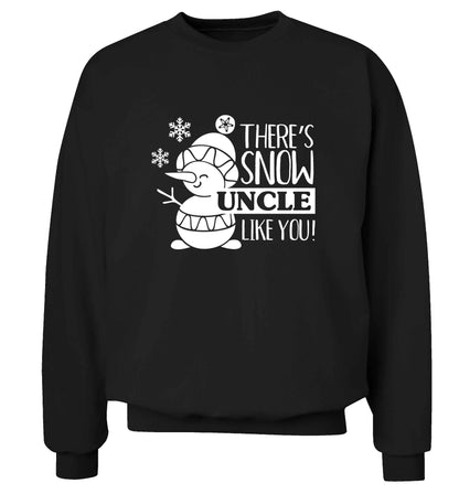 There's snow uncle like you adult's unisex black sweater 2XL