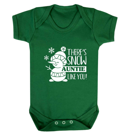There's snow auntie like you baby vest green 18-24 months