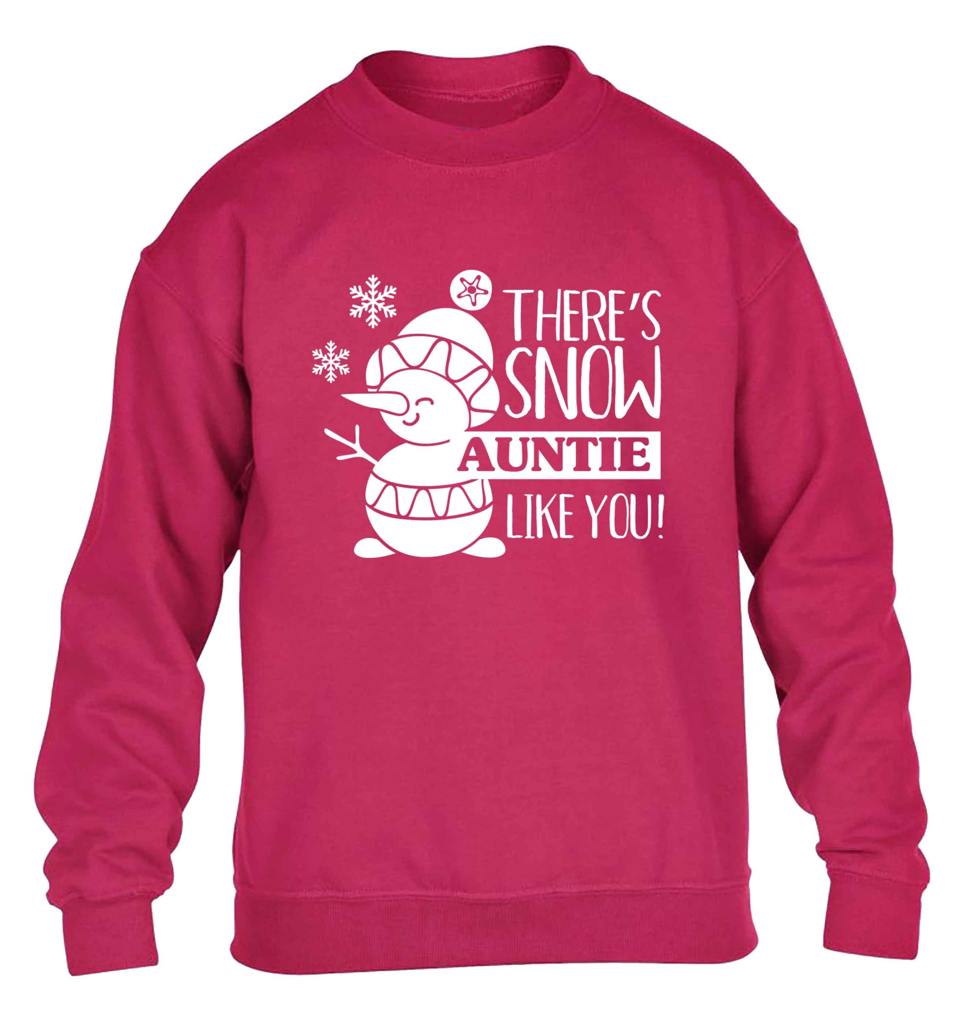 There's snow auntie like you children's pink sweater 12-13 Years