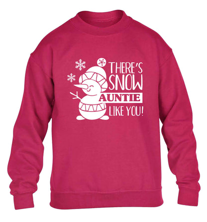 There's snow auntie like you children's pink sweater 12-13 Years